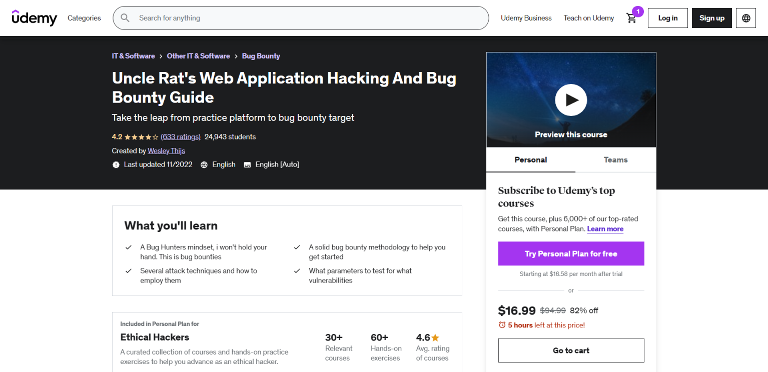 Uncle Rat's Bug Bounty Course